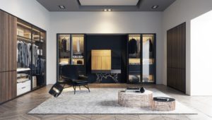 Armoire, Lampadaire, Table Basse